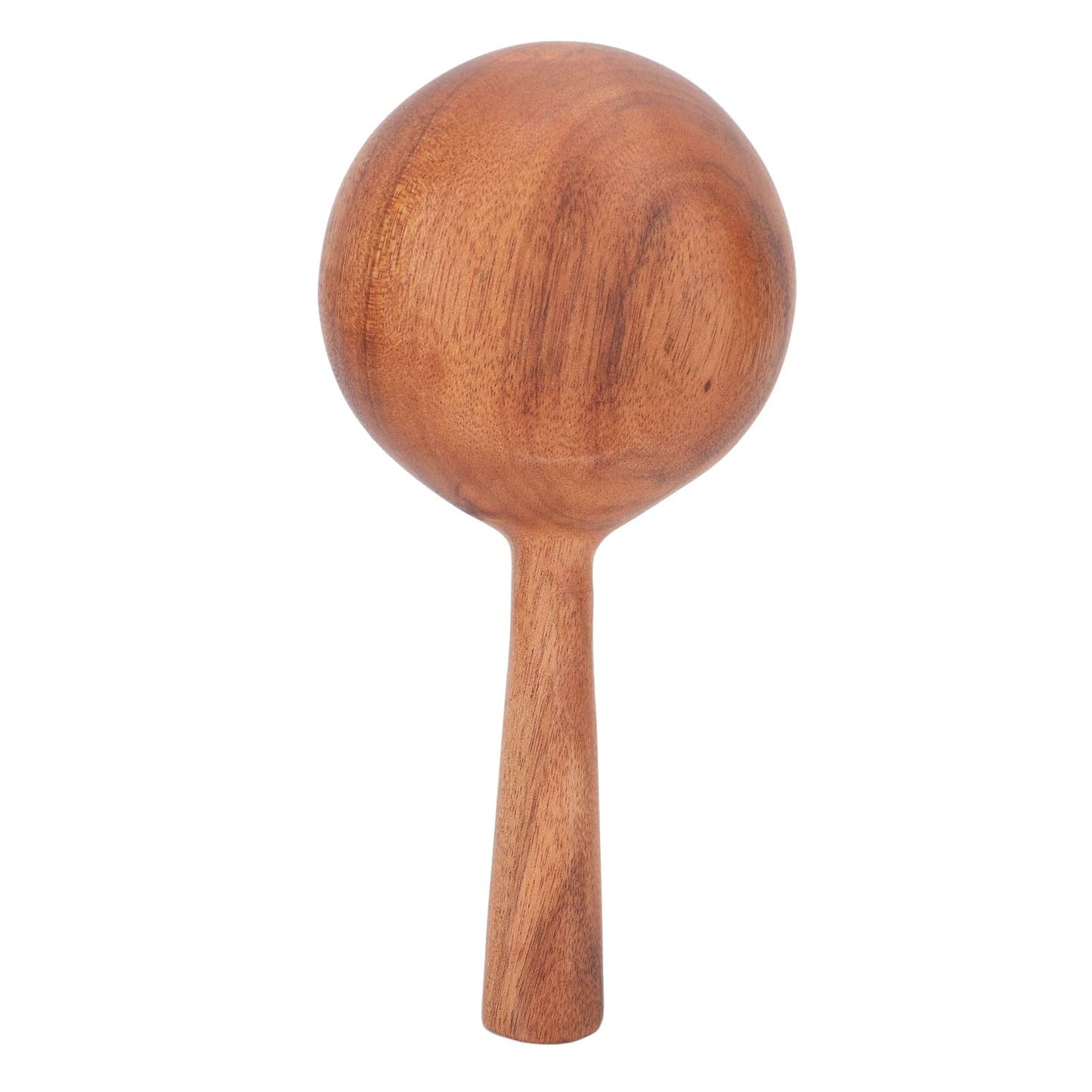 Wooden Scoop for Kitchen, 4.3 Inch Large Wooden Serving Spoon for Flour Sugar Coffee Beans, Long Handle Deep Jar Scoop for Canisters Bath Salt Pet Food, Multipurpose Solid Wood Rice Soup Ladle