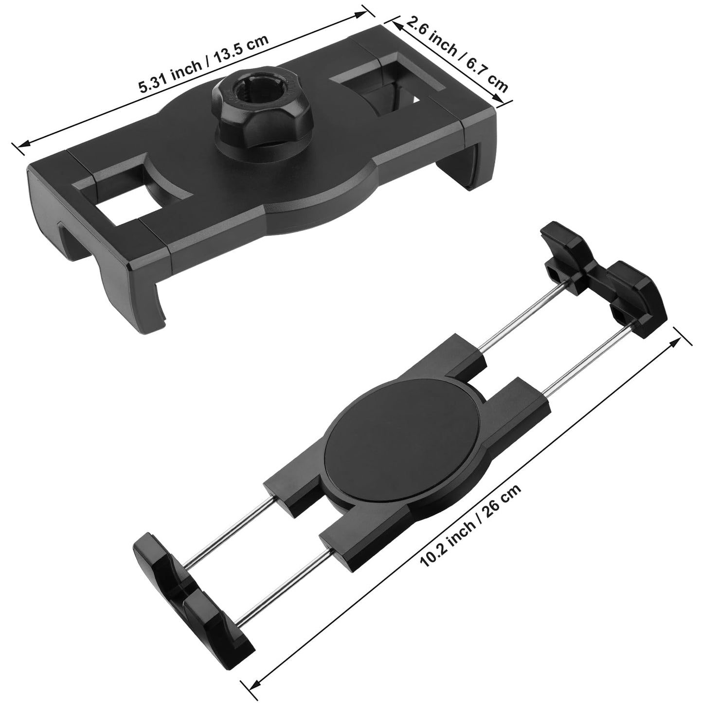 Mippko Tablet Holder for Treadmill/Elliptical/Spin Bike/Peloton/Indoor Cycle,Gooseneck Arm Super Crab Clamp Mount Compitable with 4.7~12.9" iPad/Nexus/LG G Pads/e-Reader/Switch/iPhone