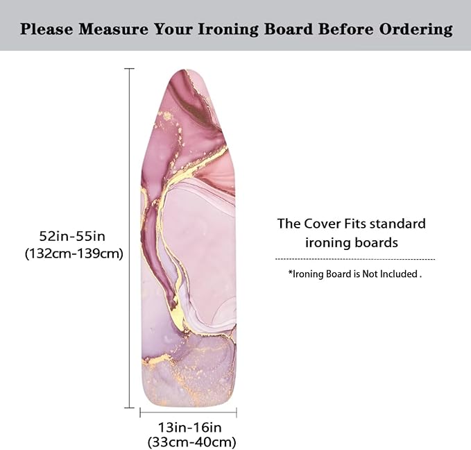 Ironing Board Cover, Elastic Edge Universal Size Fit Standard Ironing Boards