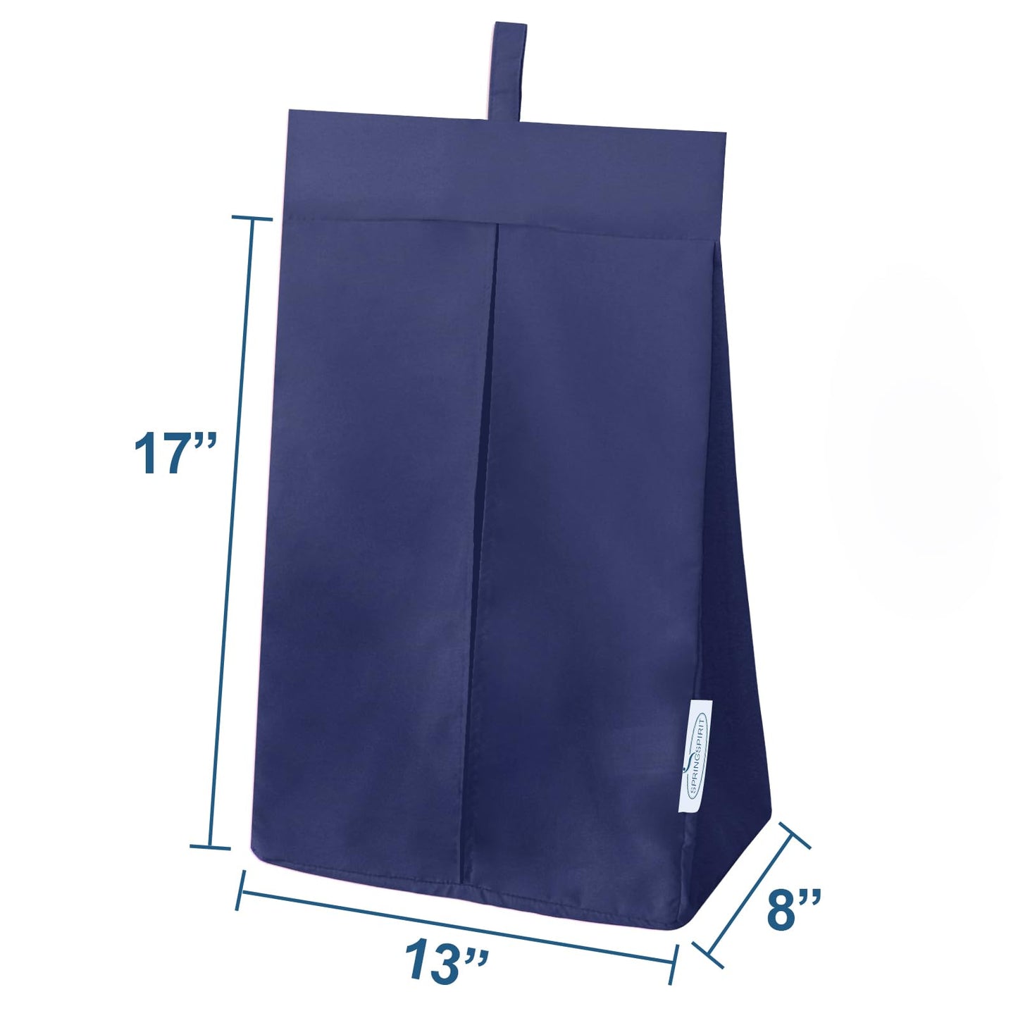 SPRINGSPIRIT Diaper Stacker Caddy Organizer Easy Access & Dustproof Portable Hand Free Diaper Holder for Adults or Nursery, Machine Washable Navy