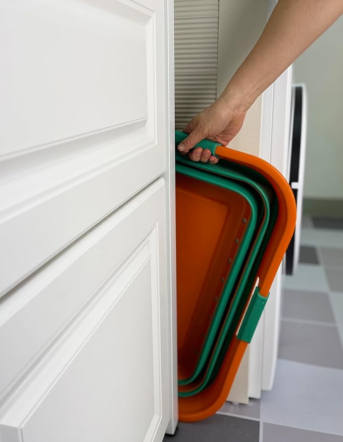 SAMMART 42L Collapsible Plastic Laundry Basket