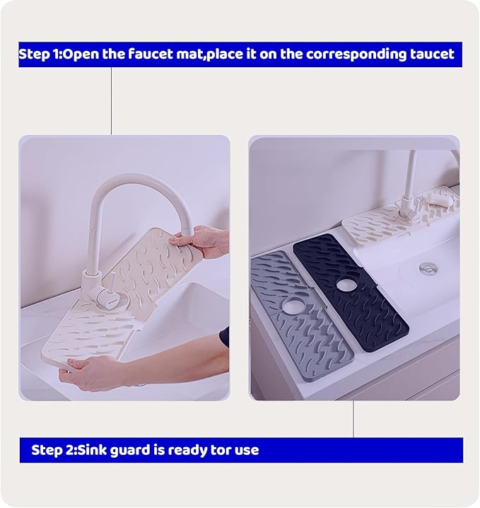 Silicone Faucet Splash-Proof pad, Universal Faucet Cover, Suitable