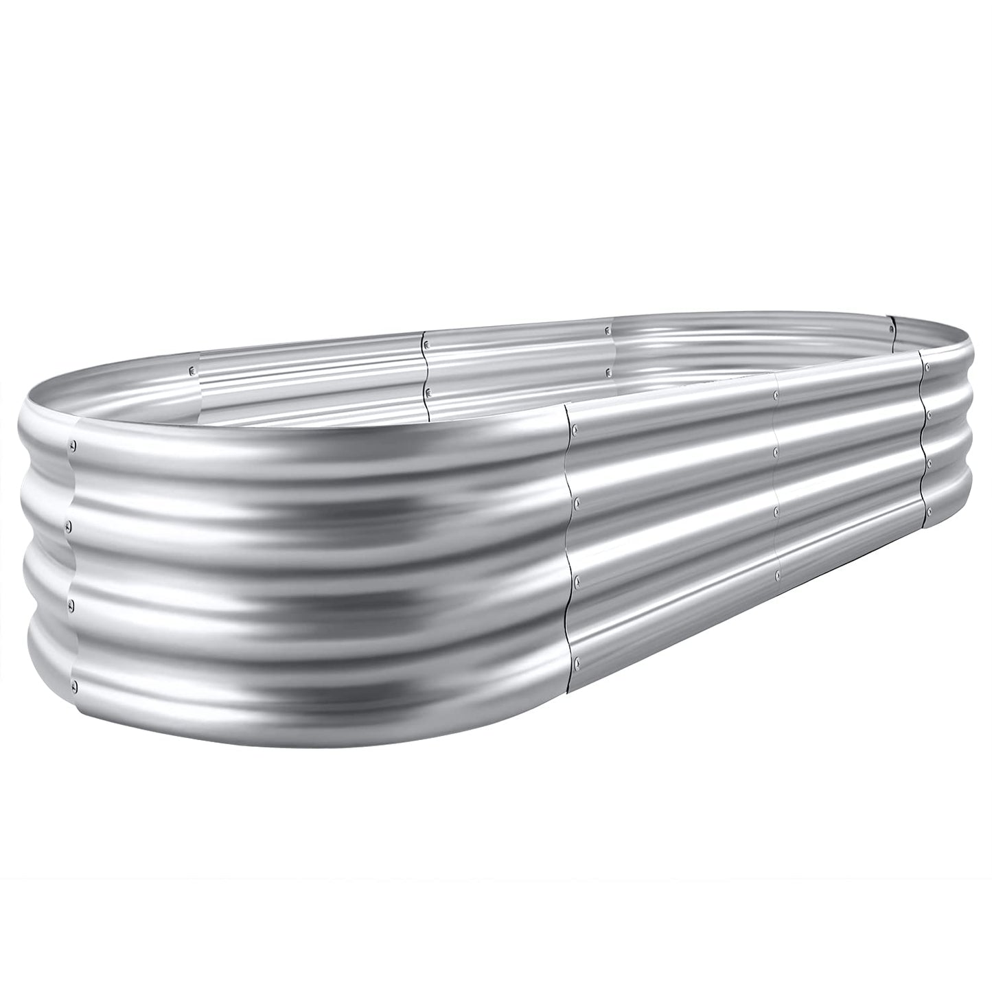 Land Guard 6ft Metal Raised Garden Bed,2 Pcs Galvanized Planter Raised Beds for Vegetables…………