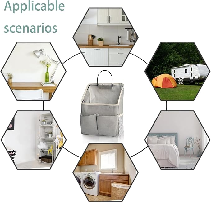 4pcs Wall Hanging Storage Bag, Wall Hanging Organizer bags