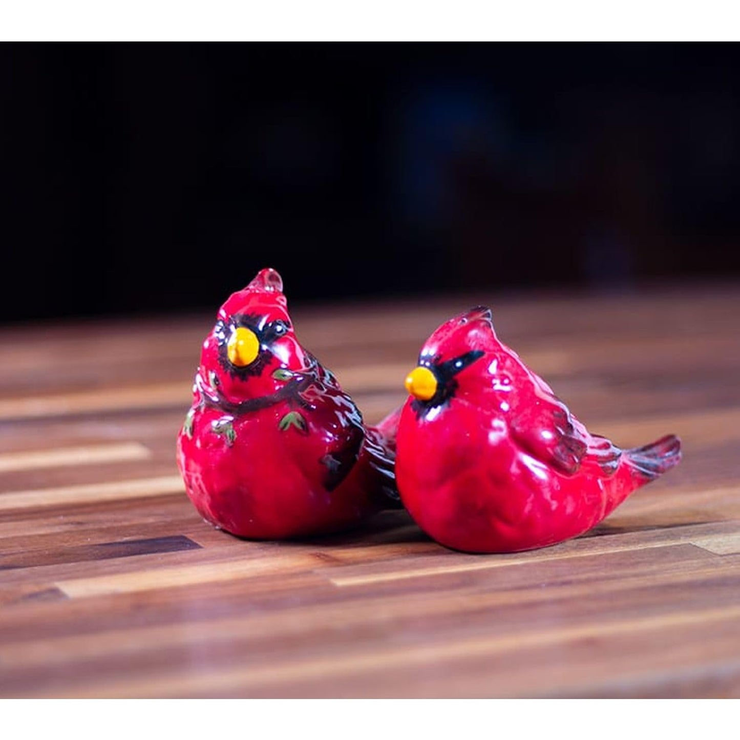 Blue Sky Clayworks 16081 Cardinal Salt and Pepper Set, 3.25-inch Height