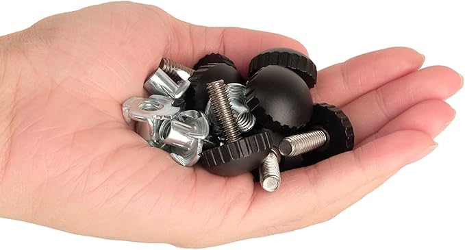 Anwenk 1/4” Furniture Leveling Feet Stainless Steel Screw-in Threaded Leg