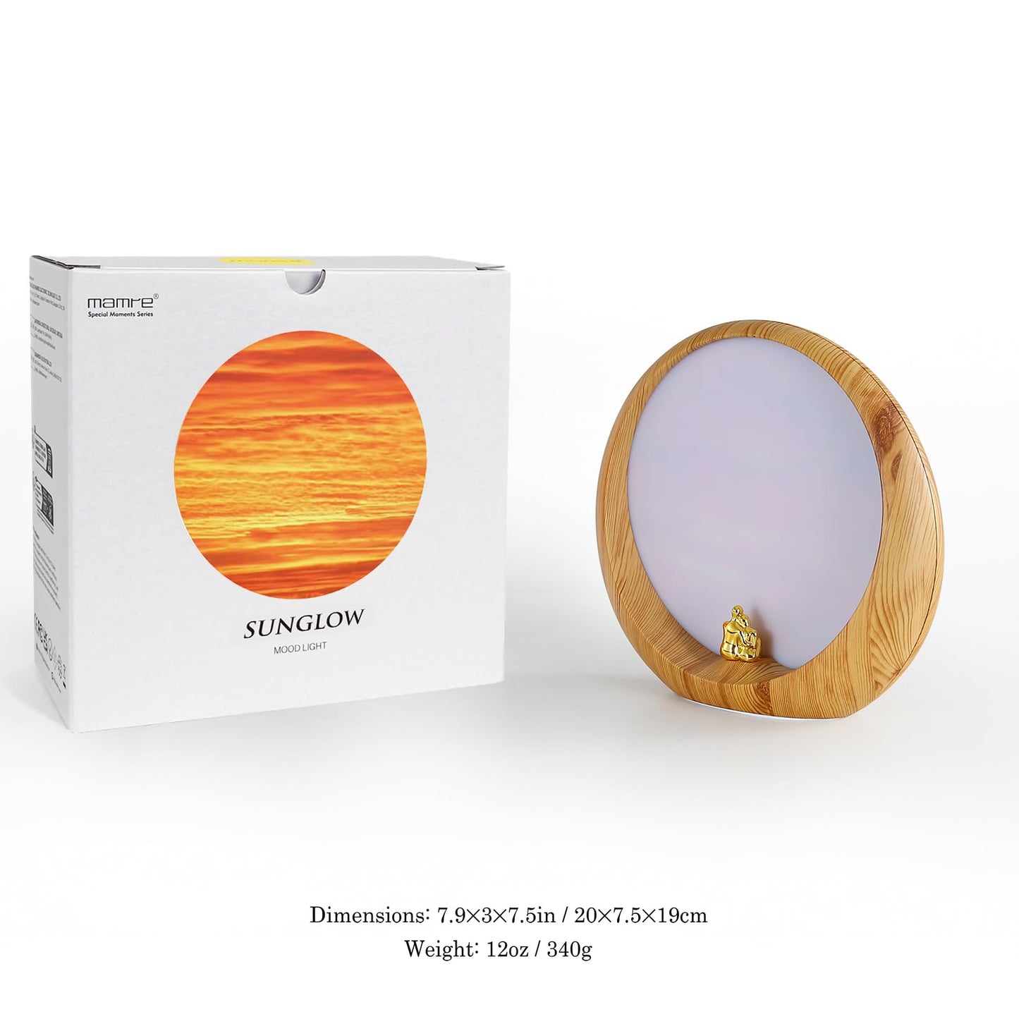 mamre Golden Sunset Lamp Home Decorations Table Lamp Gifts for Wedding Anniversary Valentine's Day Mother's Day Birthday(Golden Sunset)