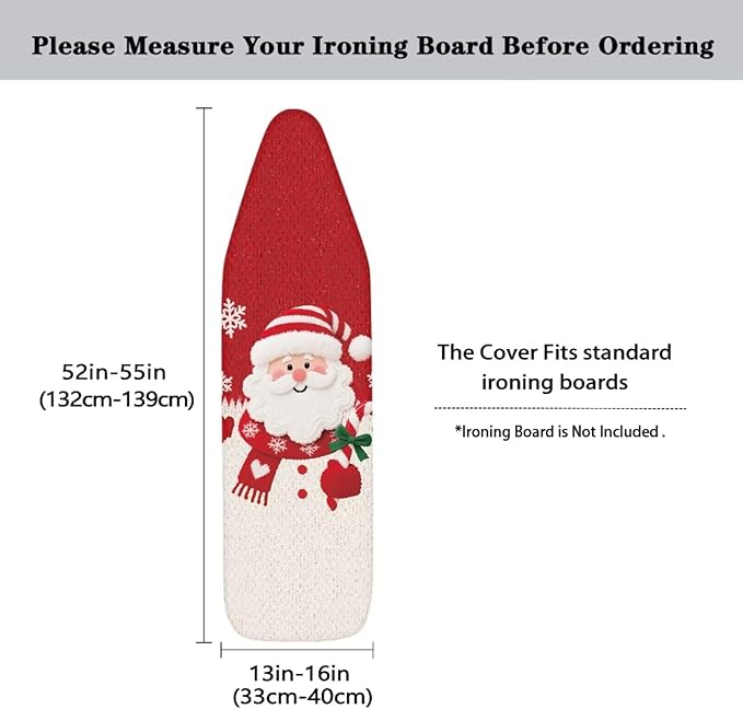 Christmas Decorative Covers for Ironing Board Santa Claus Print Ironing Board