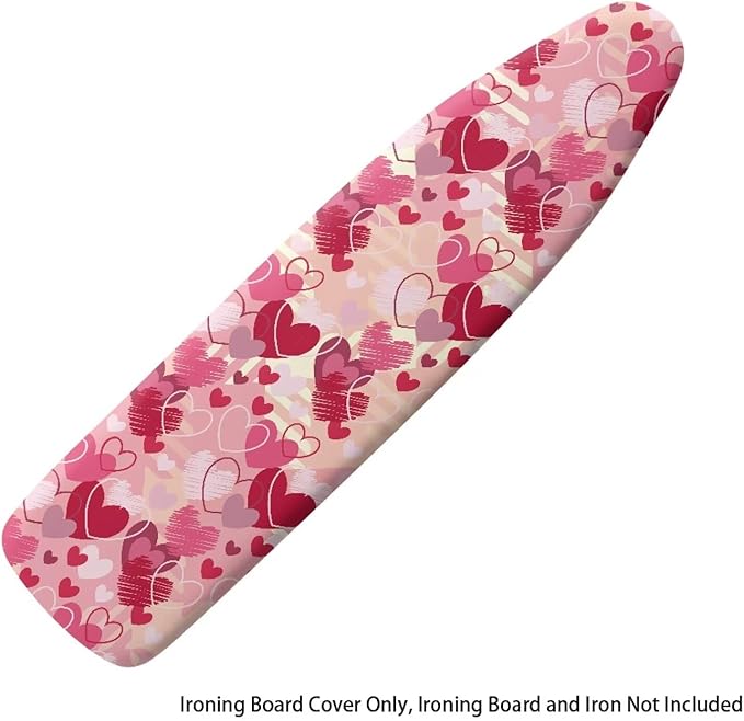 Love Heart Ironing Board Cover Standard Size Romantic Iron Board Cover
