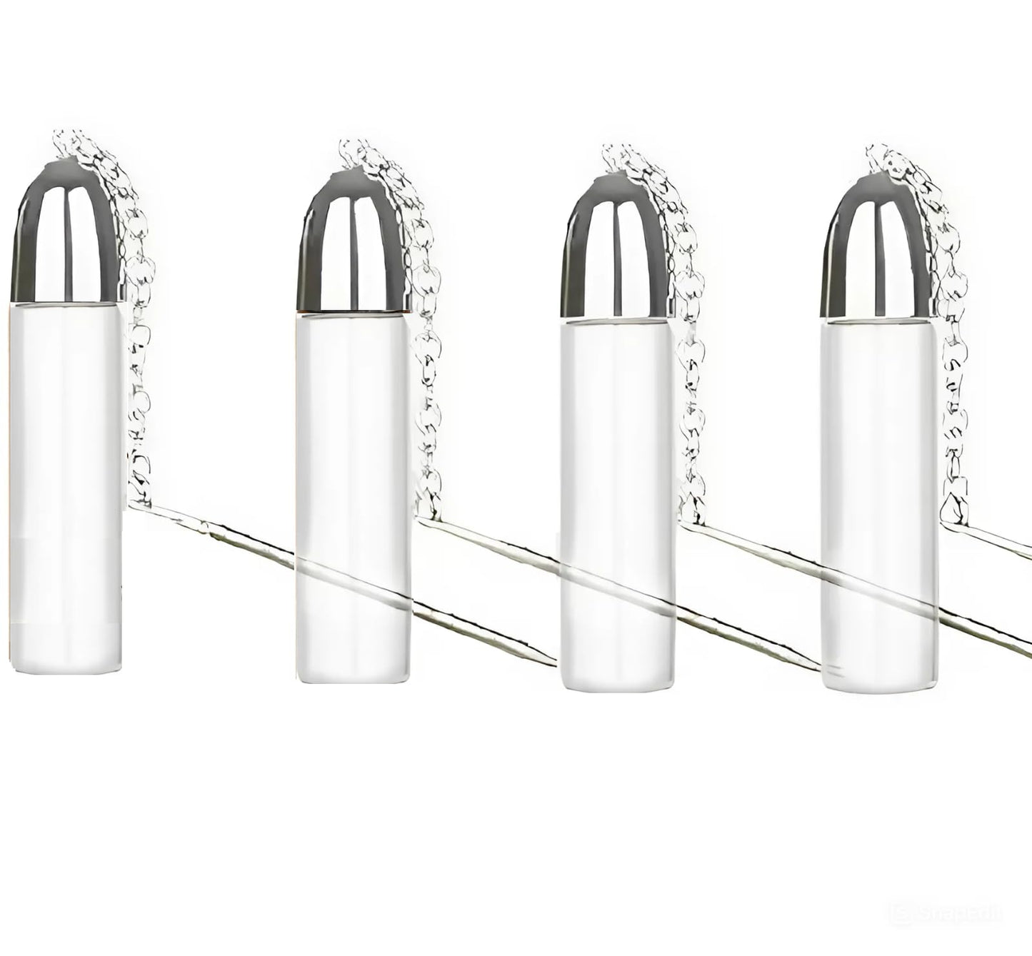 REDHATNHH 4 Pack Glass Leak-Proof Bottle Portable Pepper Shaker Outdoor Camping Travel, Airtight Portable Containers for Camping and Travel