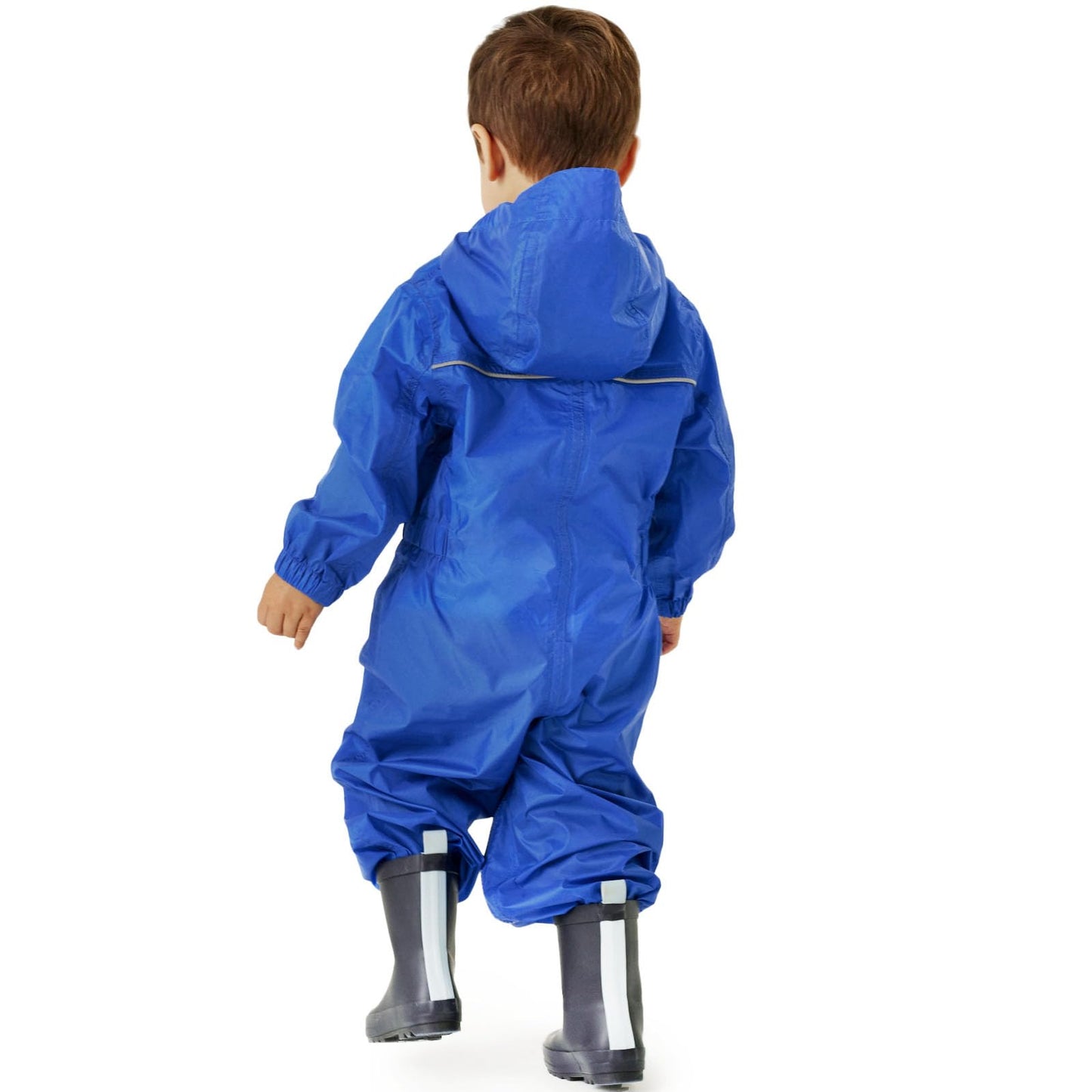 Regatta Kids Puddle IV Puddle suit - all in one waterproof for kids - Breathable and rain proof hooded outdoor warm Puddlesuit - reflective trim and taped Seams - playsuit For Boys and Girls