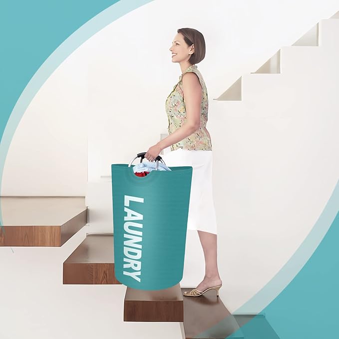 StorageRight 115L Large Laundry Basket, Laundry Hamper, Dirty Clothes Hamper