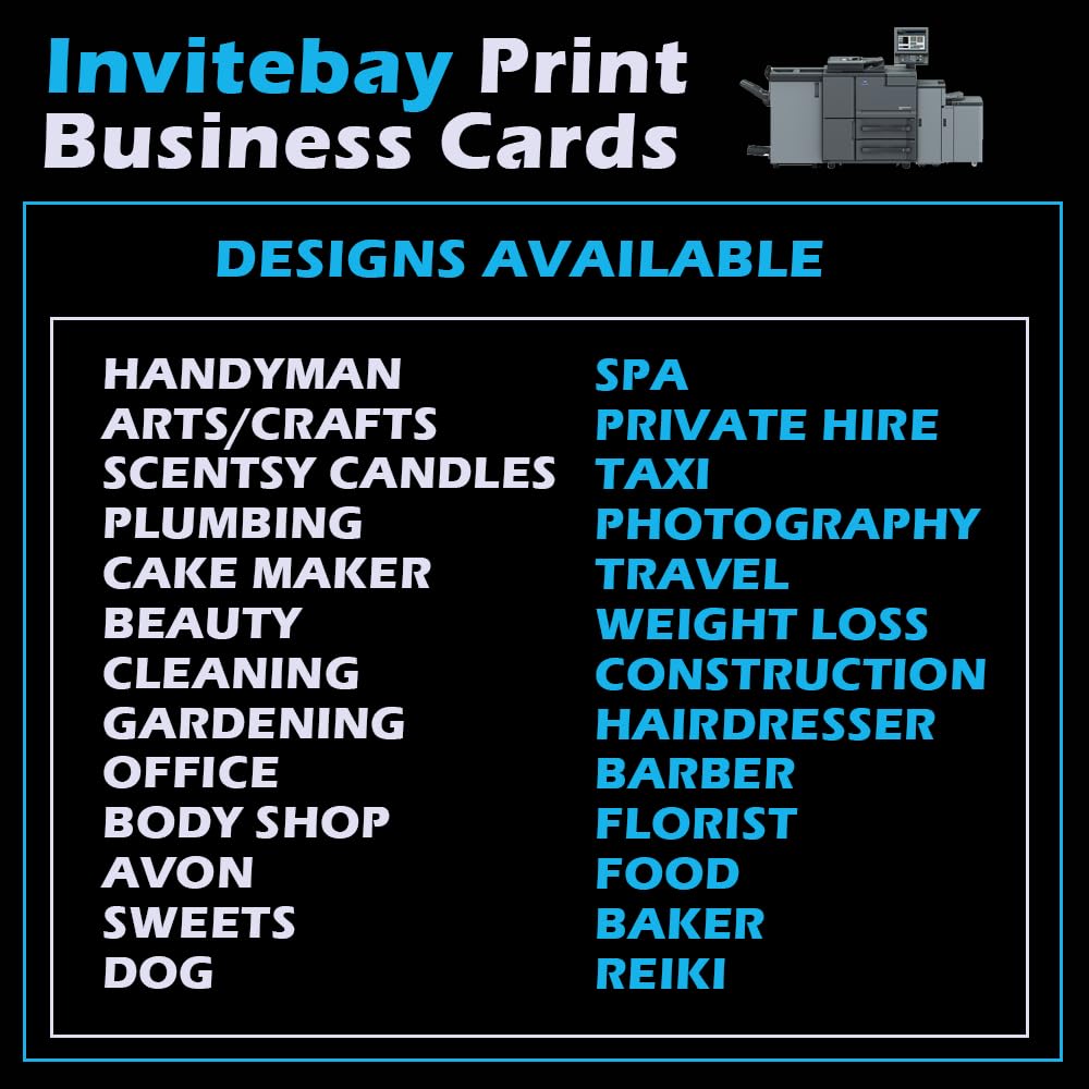 Business Cards Custom Personalised Printed Business Card