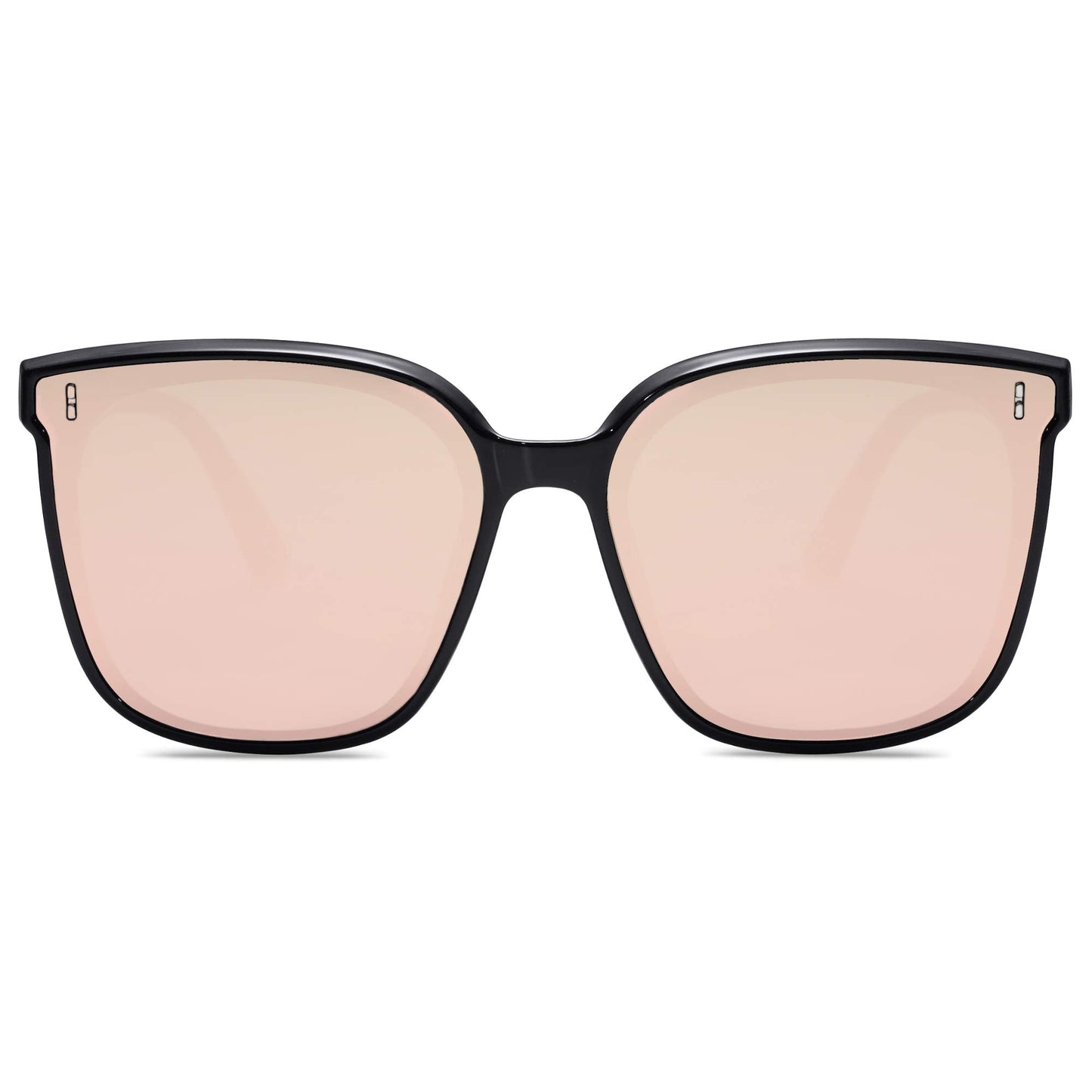 SOJOS Sunglasses for Women Men Vintage Style Shades SJ2157,Black/Pink