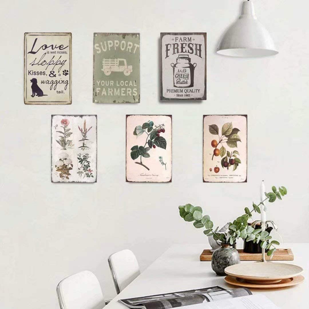 Be Kind to Your Mind Metal Tin Sign,Water The Flowers, Metal Tin Signs Poster Wall Decor for Bar Cafe Home Garage 8x12 Inch
