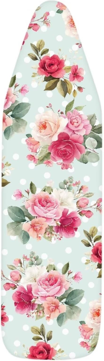 Flower Print Cover for Ironing Board 15x54 Inch Standard Size Flower Print Iron