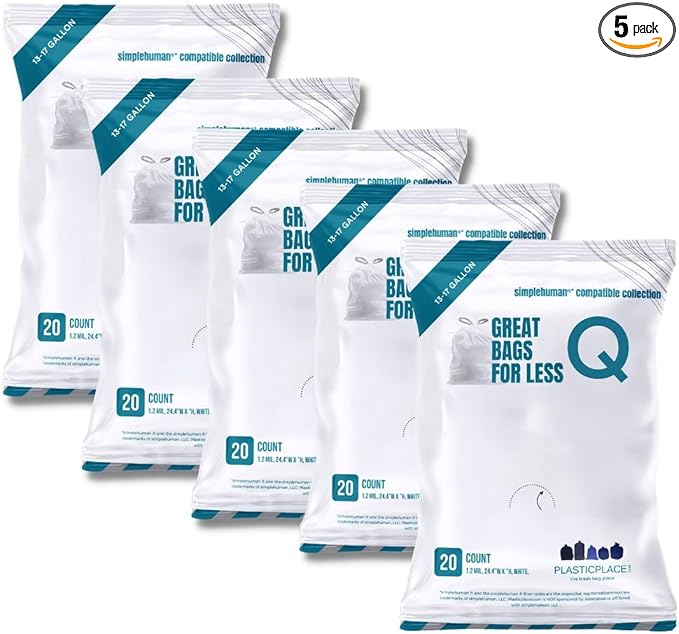 Plasticplace Trash Bags, Compatible