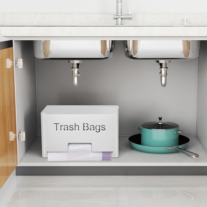Extra Large Trash Bag Holder Dispenser, Metal Garbage Bag Dispenser Roll Holder