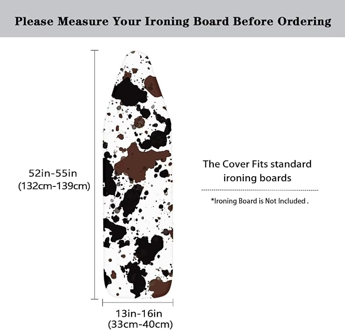 Brown Cow Ironing Board Cover and Pad Iron Pad Covers Resist Scorching and