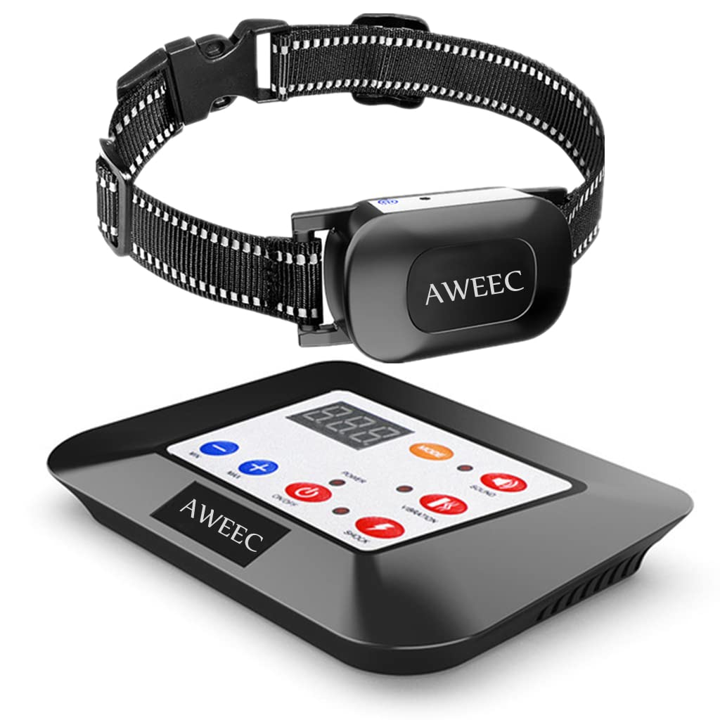 Aweec Wireless Dog Fence, 2-in-1 Electric Dog Fence & Training Collar with Remote, 2025 Pet Containment System, Dog Boundary Container,Suitable & Harmless for Small/Medium/Large Dogs