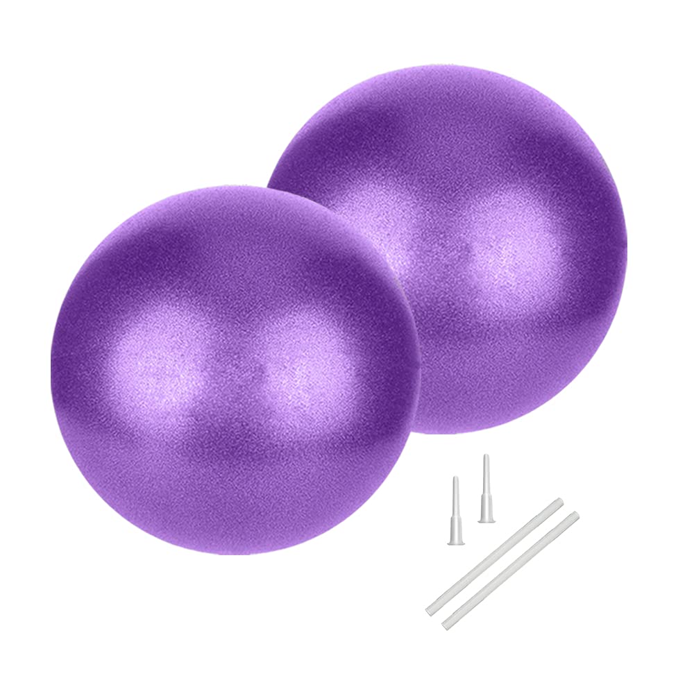 Small Pilates Ball, Therapy Ball, Mini Workout Ball, Core Ball, 9 Inch Small Exercise Ball, Mini Bender Ball, Pilates, Yoga, Workout, Bender, Core Training and Physical Therapy, Improves Balance