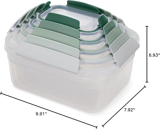 Joseph Joseph Nest Lock, 10 Piece Plastic Food Storage Container set