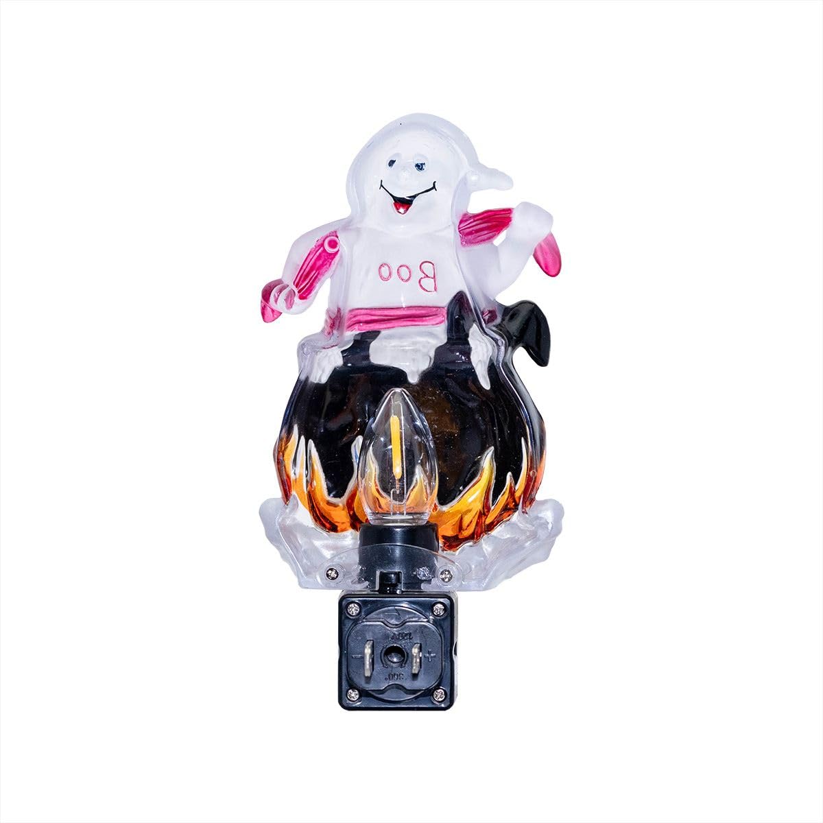 Novelty Lights LED Lamp Lamp Ghost in Cauldron Halloween Decoration Night Light with Swivel Plug
