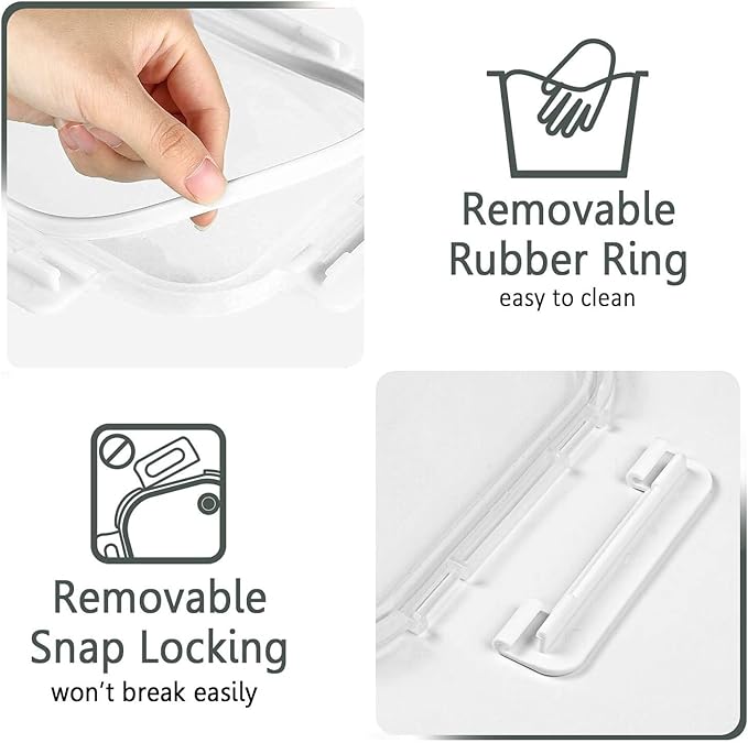 30 Pieces Glass Food Storage Containers