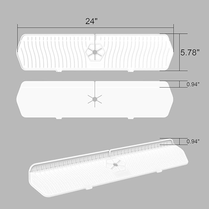 Faucet Guard - 90 Foldable Draining Mat