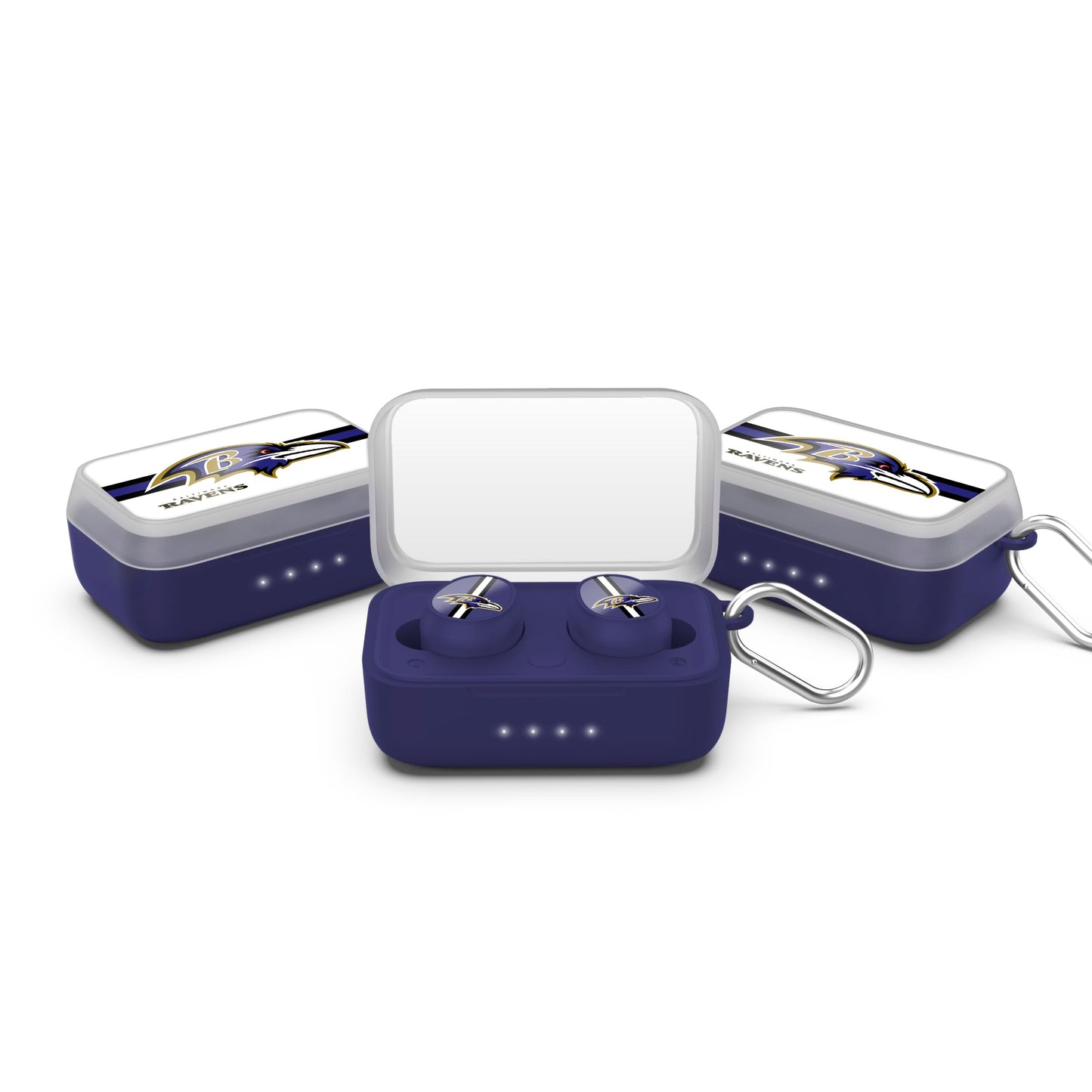 SOAR NFL Wireless Sport Earbuds: Comfortable Fit & Convenient Charging, Baltimore Ravens