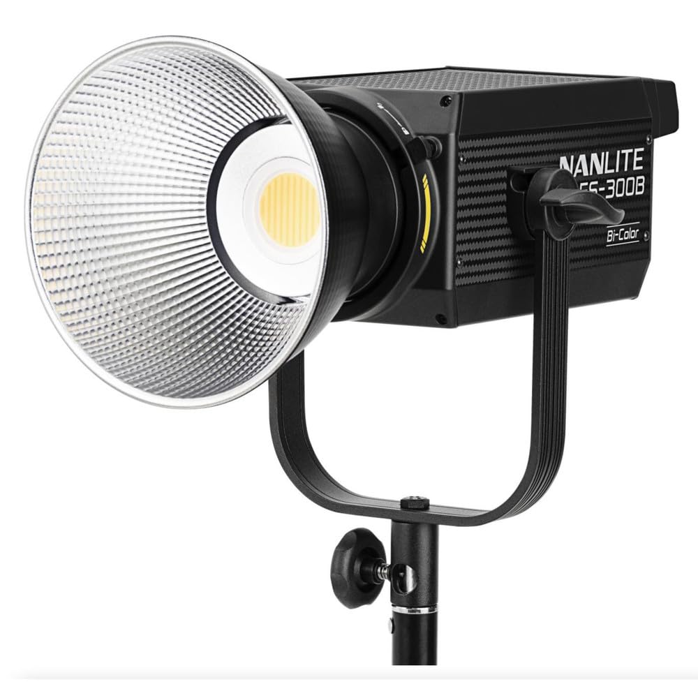 Nanlite FS-300B Bi-Color Studio Spotlight, 2700K-6500K, Bluetooth, 2.4G, Bowens Mount
