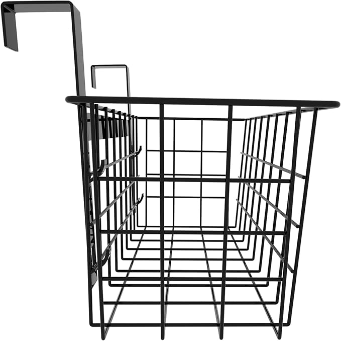 MaraFansie Basket with Hook, Grid Storage Basket, Over the Cabinet Door