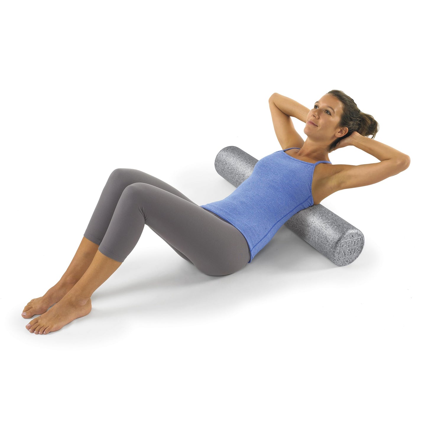 OPTP Silver AXIS Foam Roller, Moderate Density for Sports Medicine, Physical Therapy, Pilates, Yoga - Myofascial Release on Trigger Points (Silver Moderate Density, 36" x 6" Round)