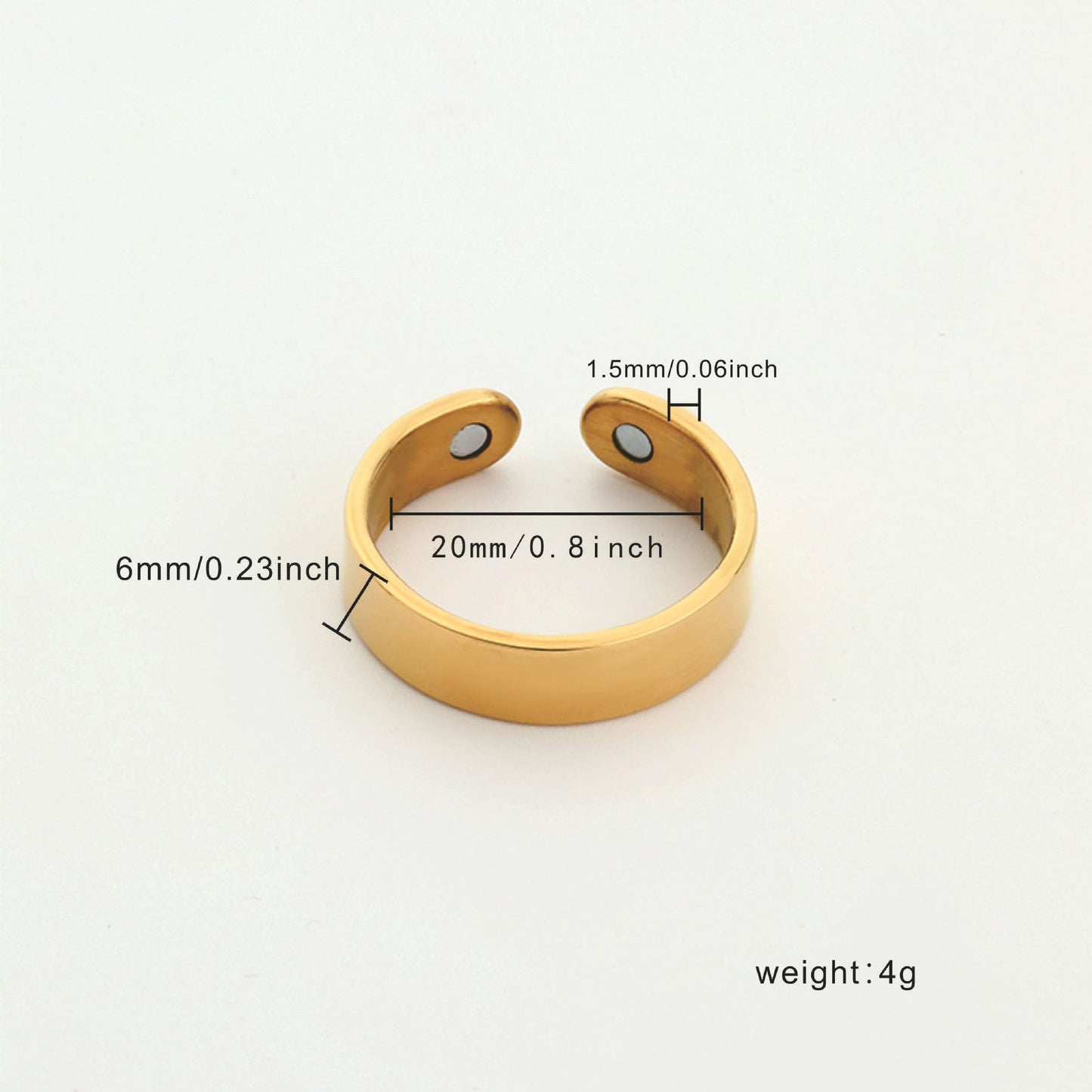LIU JUN Rings for Women, Magtherapy Lymphatic Drainage Titanium Ion Rings Lymph Nodes Acupuncture Therapy Open Olux Ring For Women Men Health Jewelry Gifts (2Pcs-silver+silver)