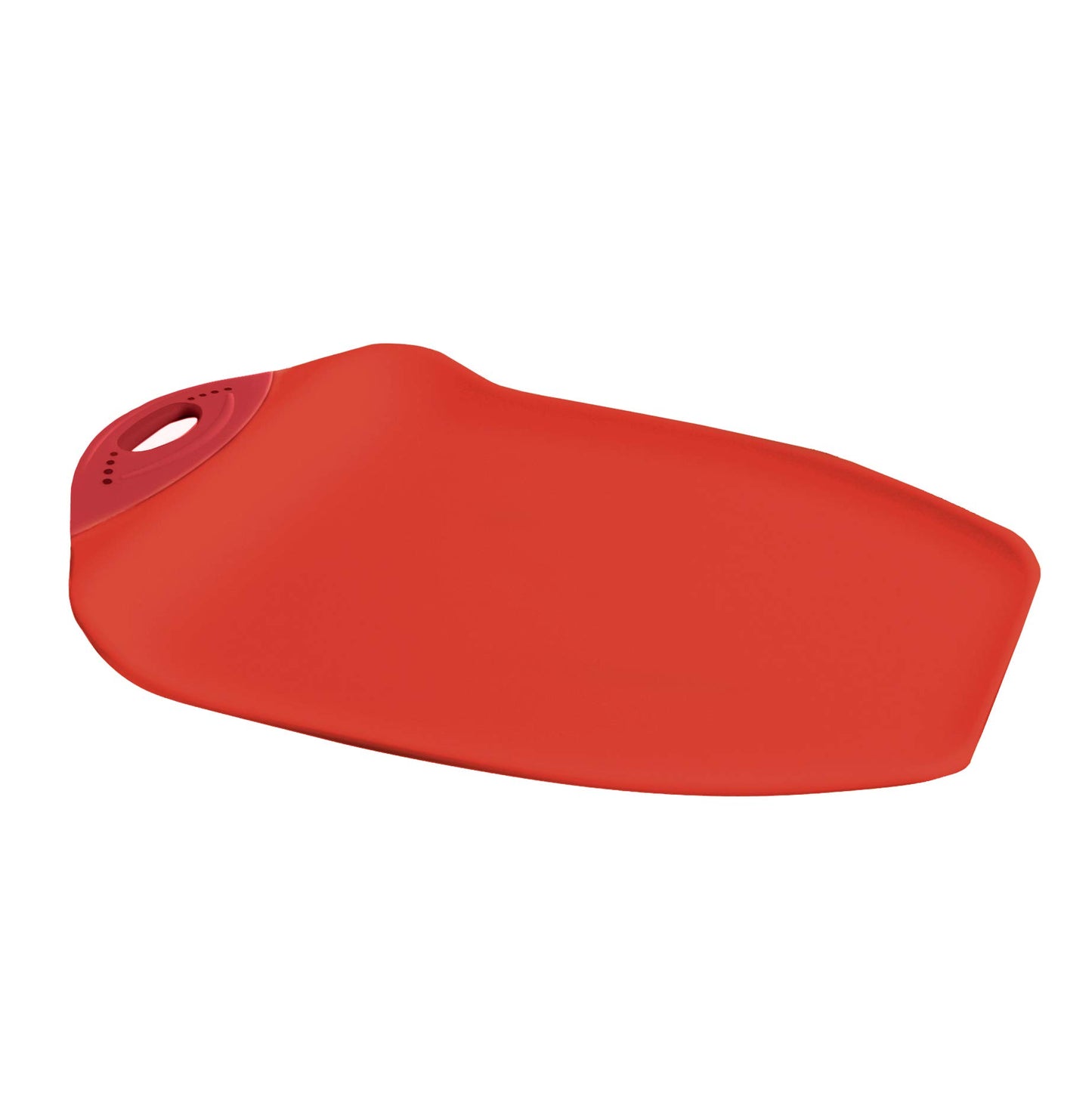 Dexas Chop & Scoop Cutting Board, 9.5 by 13 inches, Solid Red (322-J1795)