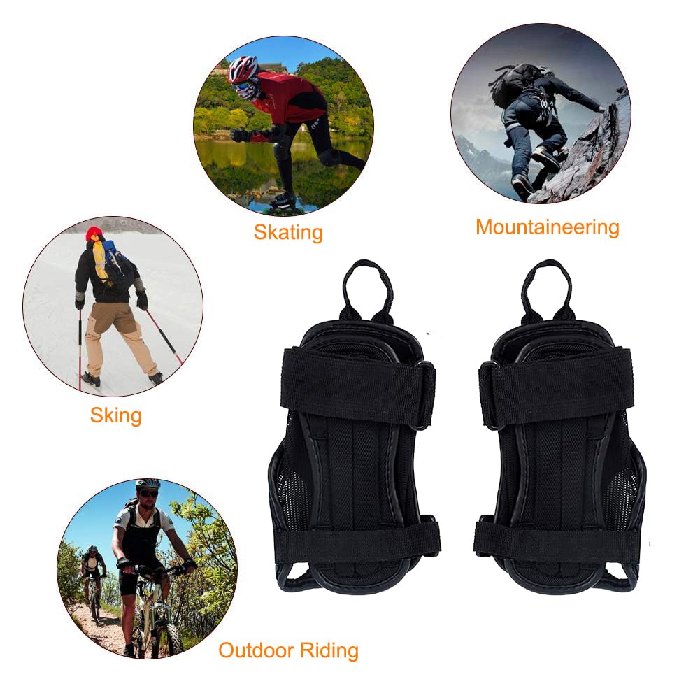 ERUMEI Pro Wrist Guards for Snowboarding and Skateboarding, Sport Protection Brace Gloves (S)