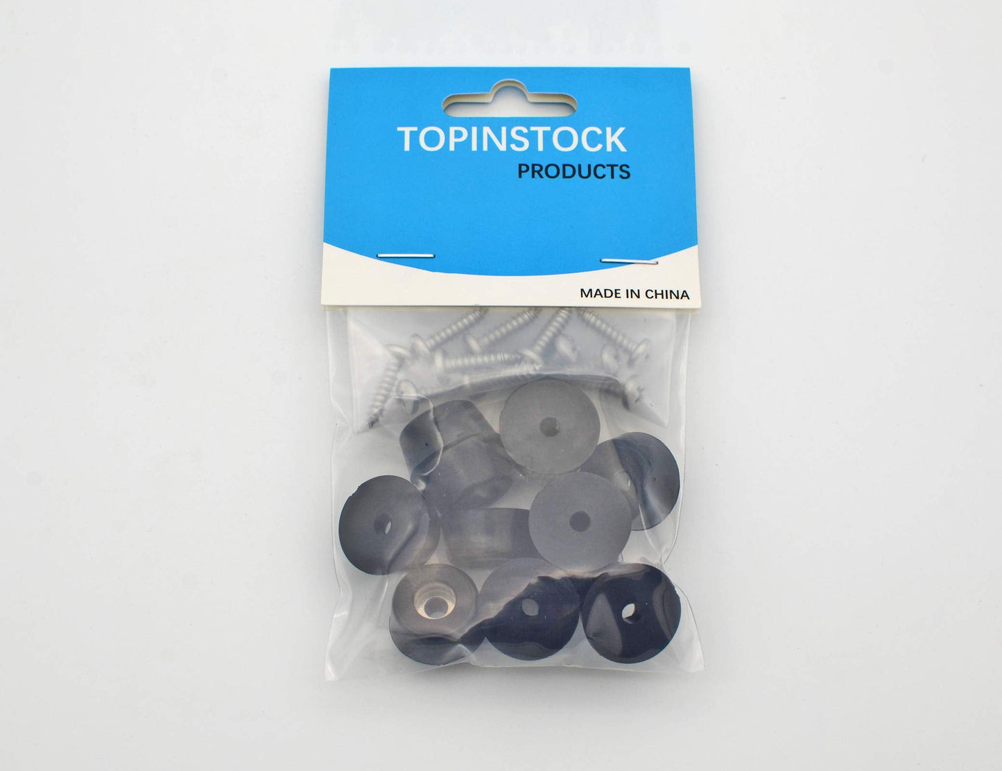 Rubber Feet for Cutting Board with Stainless Screws, 12 Pieces Non Slip Rubber Bumper Feet for Electronics 13/16" W x 3/8" H