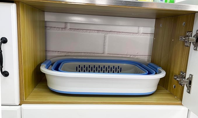 SAMMART 40L Collapsible Plastic Laundry Basket