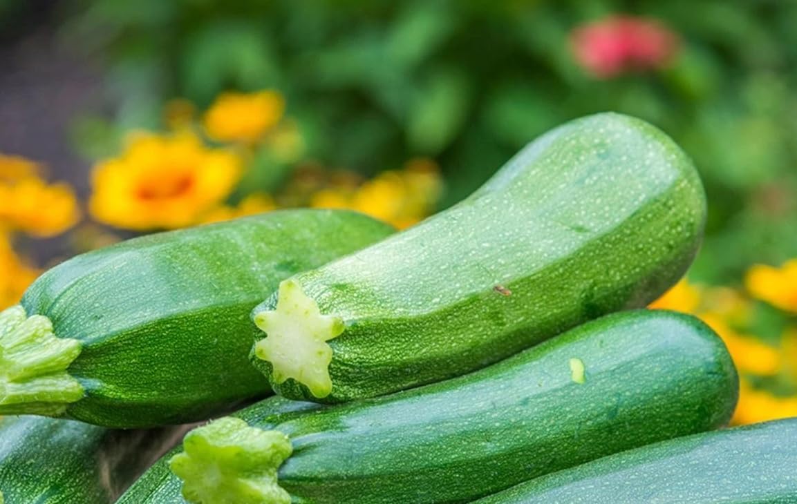 1 Pot 2 Live Zucchini Green Plants Summer Squash Vine Zucchini Vegetable Seedling 3-6 Inch Tall