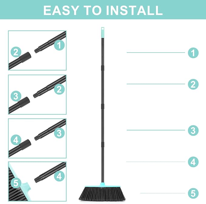 KeFanta Outdoor/Indoor Broom for Floors