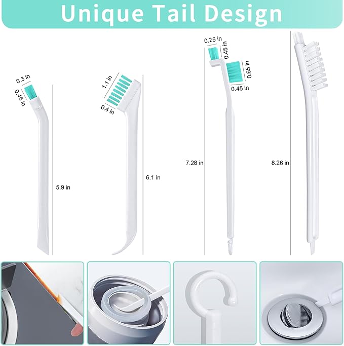 Small Cleaning Brushes Set, Tiny Detail Scrub Cleaner Tool Gadget Kitchen
