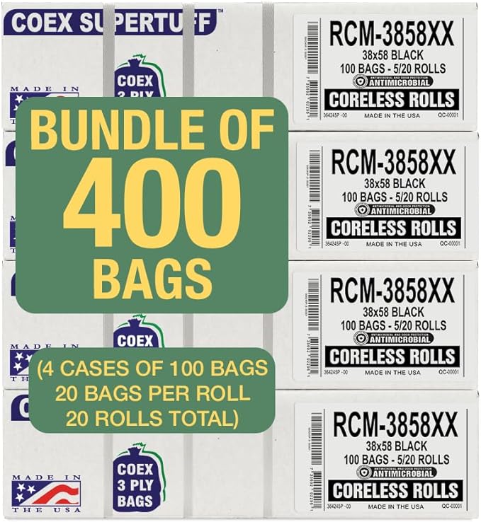 Aluf Plastics Coex Low Density Blend Star Seal Bag on Coreless Roll, 55-60