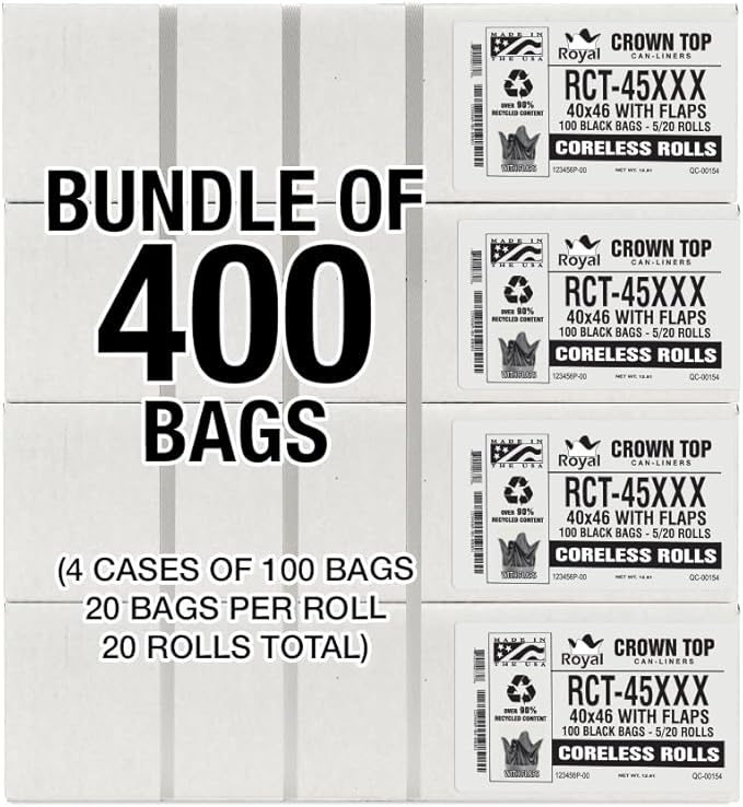 Heavy Duty 45 Gallon Trash Bags