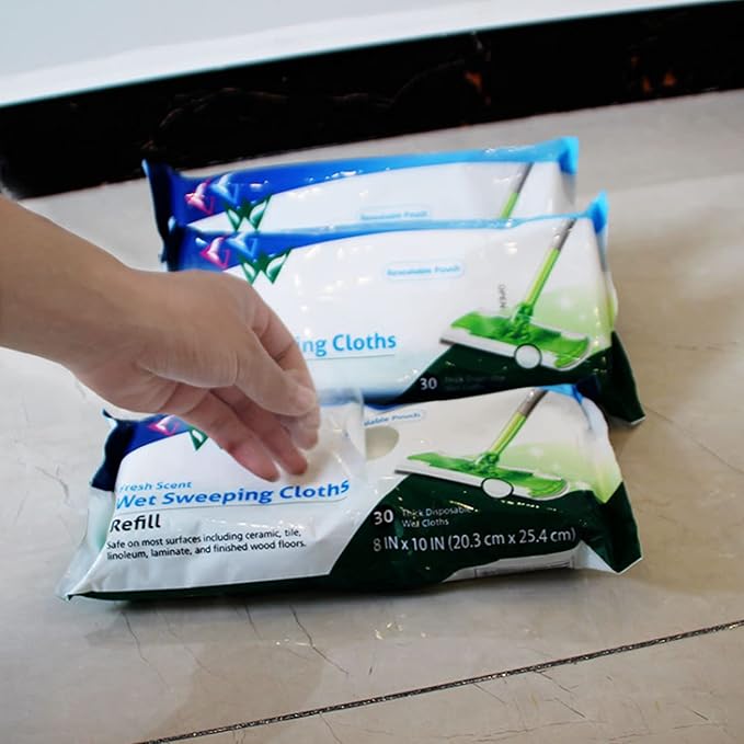 Wet Mopping Pad Refills for Swiffer Sweeper Wet Pads, Wet Sweepping Cloths