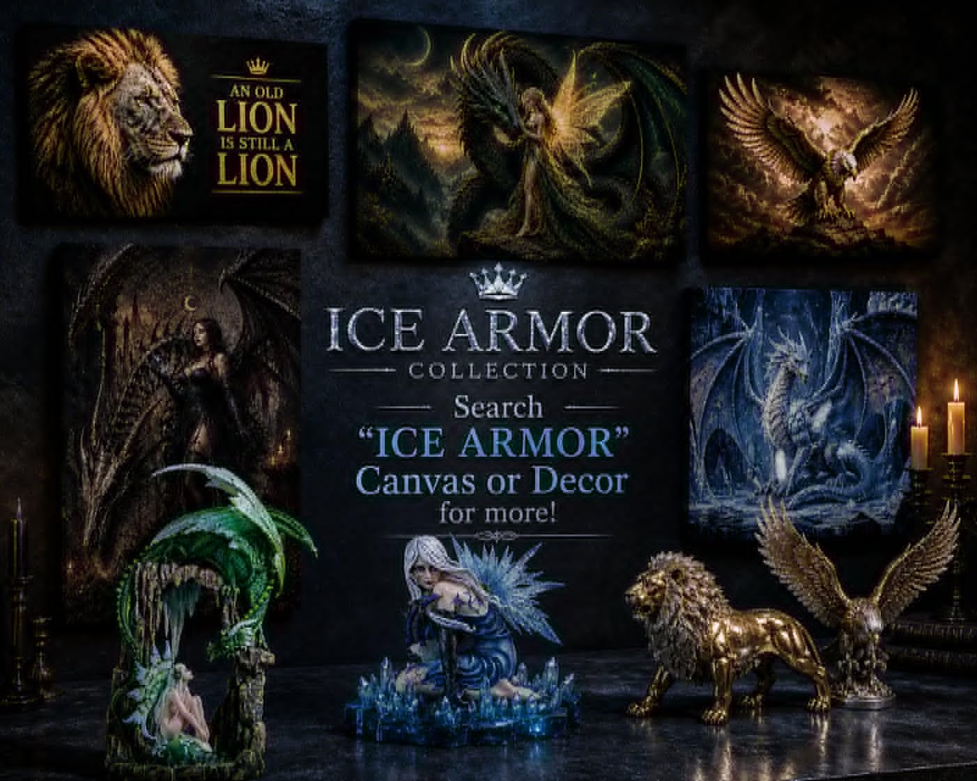 ICE Armor 4.25" H Mystic Wizard Crystal Ball Snow Globe Figurine Decorative Display Ornament Home Accent Collectible for Living Room Bedroom Office Use