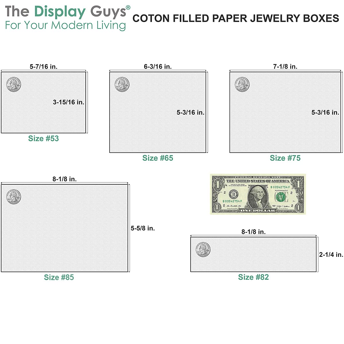 The Display Guys - 25-pack #21 Cotton Filled Cardboard Kraft Paper Jewelry Boxes Gift Cases - Light Lavender (2.6" x 1.6" x 1.0")