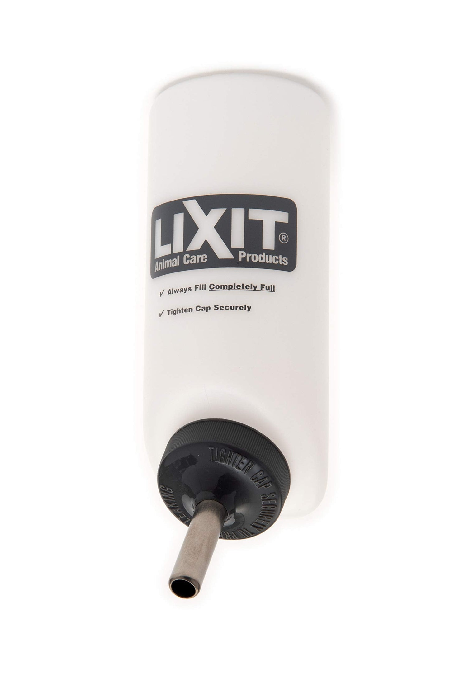 Lixit Wide Mouth Water Bottles for Large and Small Dogs (16oz Small Dog, White)
