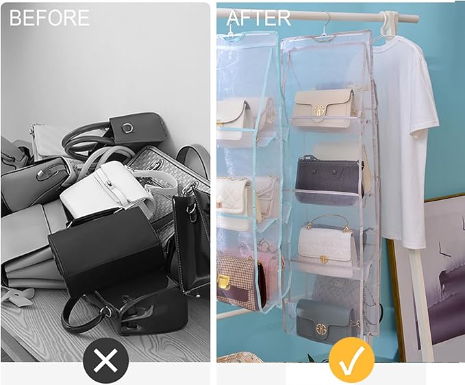AARAINBOW 1 Pack Hanging Handbag Purse Organizer