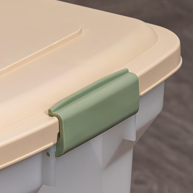 IRIS USA Airtight Dog Food Storage Container, WeatherPro, Removable Wheels