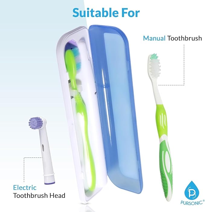 Pursonic Portable UV Toothbrush Sanitizer Case